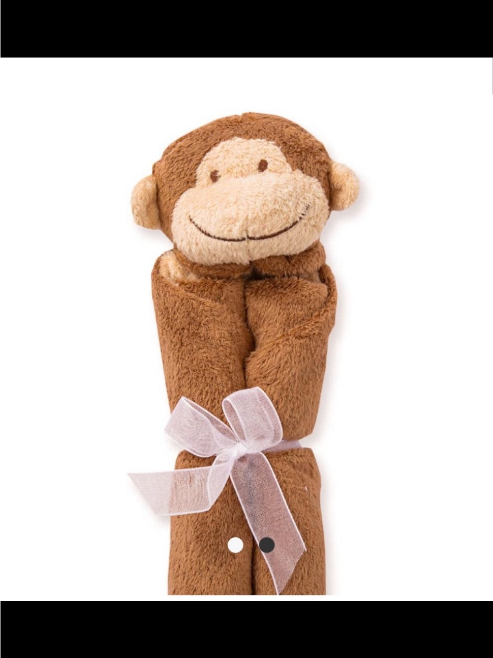 Angel Dear Lovie Blankie  Monkey Brown